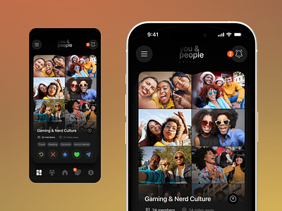 Social Networking Mobile App app app design community community app gallery interface ios mobile app mobile app design modern social platform photo product design sharing social media ui social network social networking app ui ux
