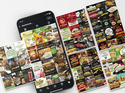 Social media post IG @abubasteak_ 2019-2021 branding design digital imaging feed instagram graphic design instagram post social media post