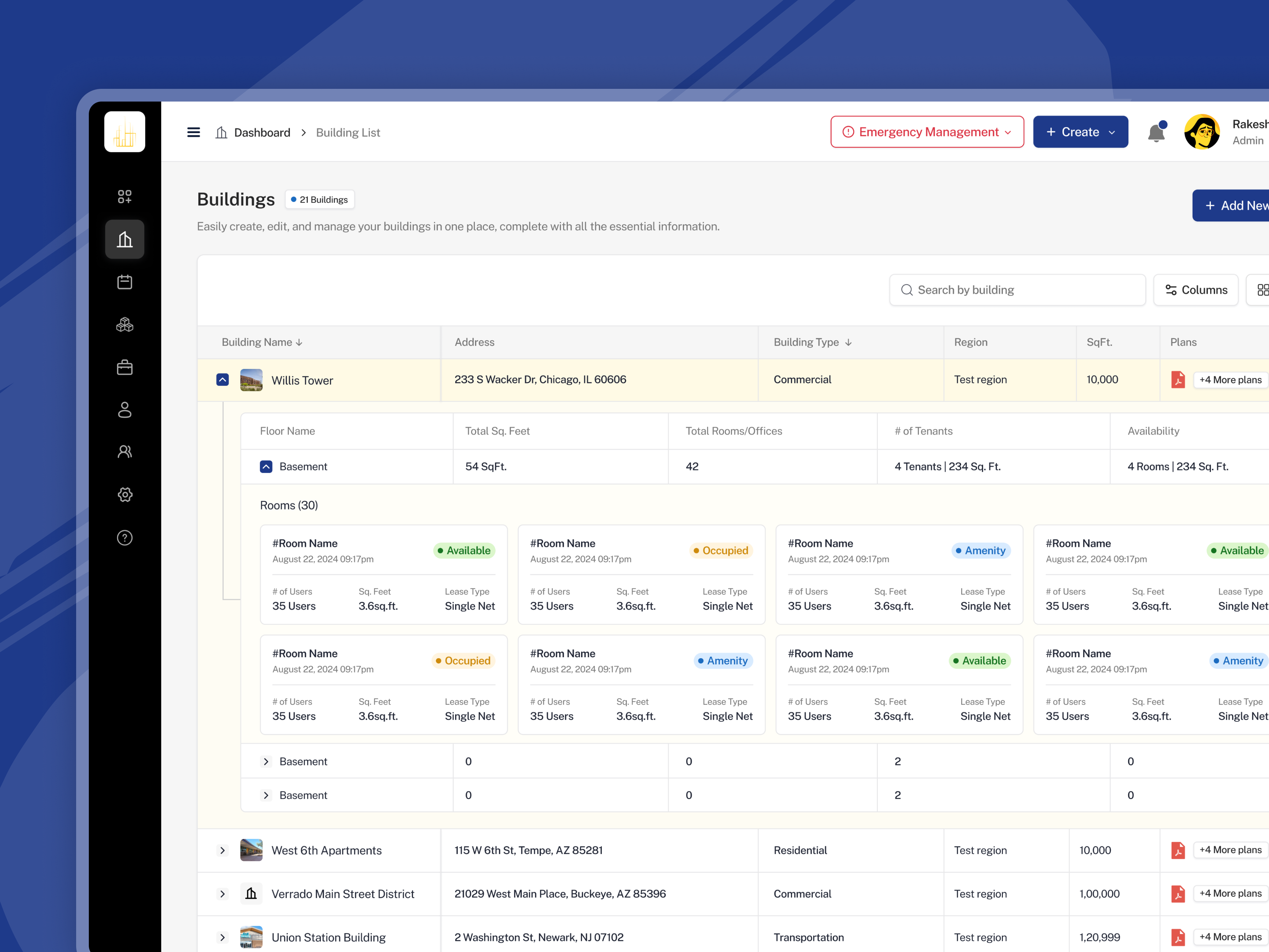 Dasboard - Table Listing Design crm dashbaord dashboard design management dashbaord mordern dashboard design overview dashboard saas dashbaord side nav bar table design dashboard