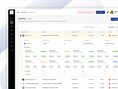 Dasboard - Table Listing Design dashboard design mordern dashboard design overview dashboard side nav bar table design dashboard