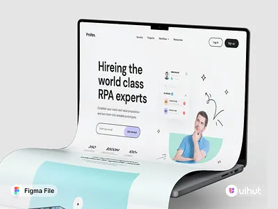 Business Consulting Website Landing Page business consulting figma figma design landing page design ui ui design uihut website design
