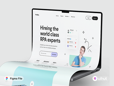 Business Consulting Website Landing Page business consulting figma figma design landing page design ui ui design uihut website design