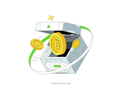 Icons blockchain coin crypto icon illustration isometric vault web3