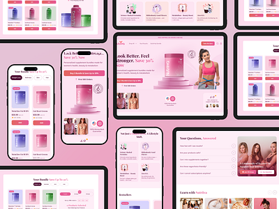 Shopify Landing Page Diet Supplement Store Responsive UI Design conversion focused desgin cro design diet supplement ui ecommerce growth ecommerce landing page ecommerce optimization health supplement ui high converting design ideatedlab mobile first ui product landing page shopify design shopify expert shopify landing page shopify ui ux for conversion