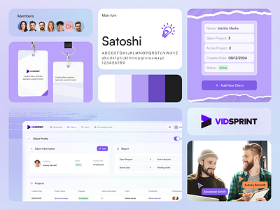 VidSprint – Ad & Social Media Creation Platform branding design logo marketing saas ui user friendly ux web web platform website