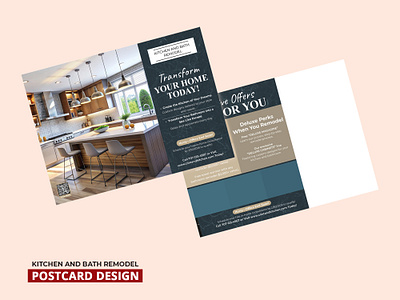 Kitchen and Bath Remodeling | Postcard design customized work fiverr work happy clint work happy rating work real estate agency real estate postcard design work