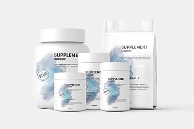 Supplement Protein Jar Label Mockup 3d mockup black bottle bottle fitness creatine gloss bottle gloss supplement healthcare jar supplement packaging bottle pet bottle protein smart object