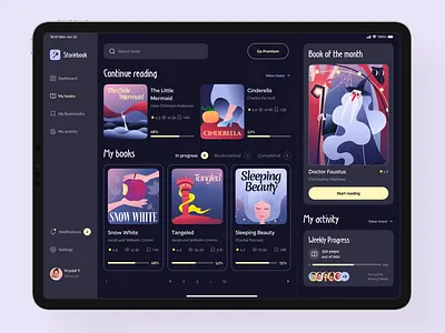 Storytelling Web App for Children with Custom Illustrations illustration interactive design ui design ui ux design web app web application design web ui web ui design