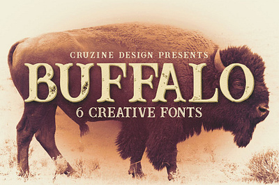 Buffalo Typeface buffalo font buffalo typeface creative font custom font elegant font grunge font retro font serif font typeface typography vintage font western font