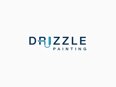 Re-brand Drizzle Painting agency blue brand brandguide branding design freelance fresh illustration inspiration logo logo design moden painting rebranding visualdesign