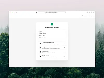 Appointment Confirmation - Timeslot UI