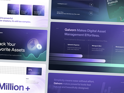 Galvorn - Crypto Pitch Deck ai ai agent animate b2b blockchain brand branding clean crypto crypto currency dapp digital asset dipa inhouse modern design pitch deck saas startup ui wealth web3