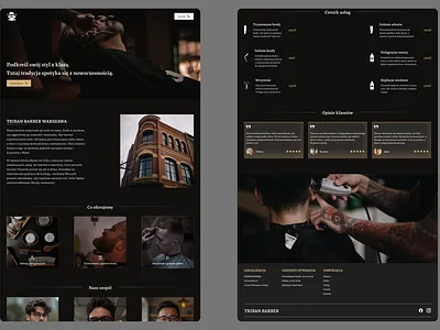 Barber Website Design barber design desktop graphic design ui web design website