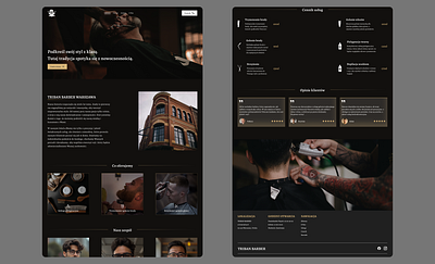 Barber Website Design barber design desktop graphic design ui web design website