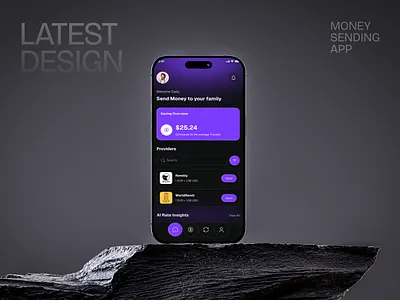 Money Transfer App - Finance design finance finance app fintech fintech app international money transfer mobile app mobile inerface money money transfer overseas send money transaction transaction history typography ui uiuxdesign ux uxdesign