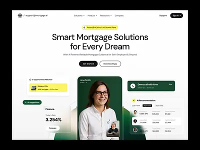 Mortgage - Website Design landing page landing page design mortgage mortgage dashboard mortgage landing page mortgage landing page design mortgage product mortgage website product design typography ui ux user experience ux web design web ui website website design