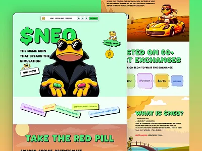 Pepe Coin Landing page landing page meme coin website pepe pepe coin landing page pepe token pepecoinlanding pepetokenlandingpage tokenlandingpage web design صفحة هبوط عملة بيبي