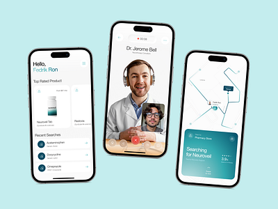 Healthcare Mobile App UI/UX Design with Telehealth, Telemedicine app design clean ui digital health doctor app health and wellness healthcare app healthcare app design healthtech medical app minimal design mobile mobile app design modern app ui product design telehealth telemedicine ui ux ui ux design uidesign uxdesign