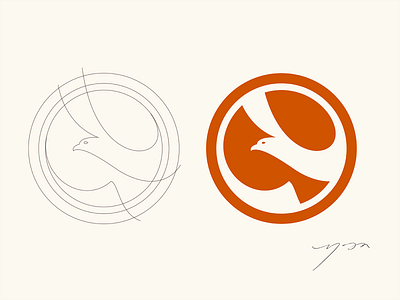Bird Simple Logo animal logo bird bird logo bold logo branding circle logo dove logo eagle eagle logo logo designer pigeon logo simple logo smart logo strong logo