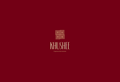 Khushee Progressive Indian Gastrobar | Brand Identity brand identity food branding gastrobar graphic design indian restaurant lineart logo design luxury restaurants minimal