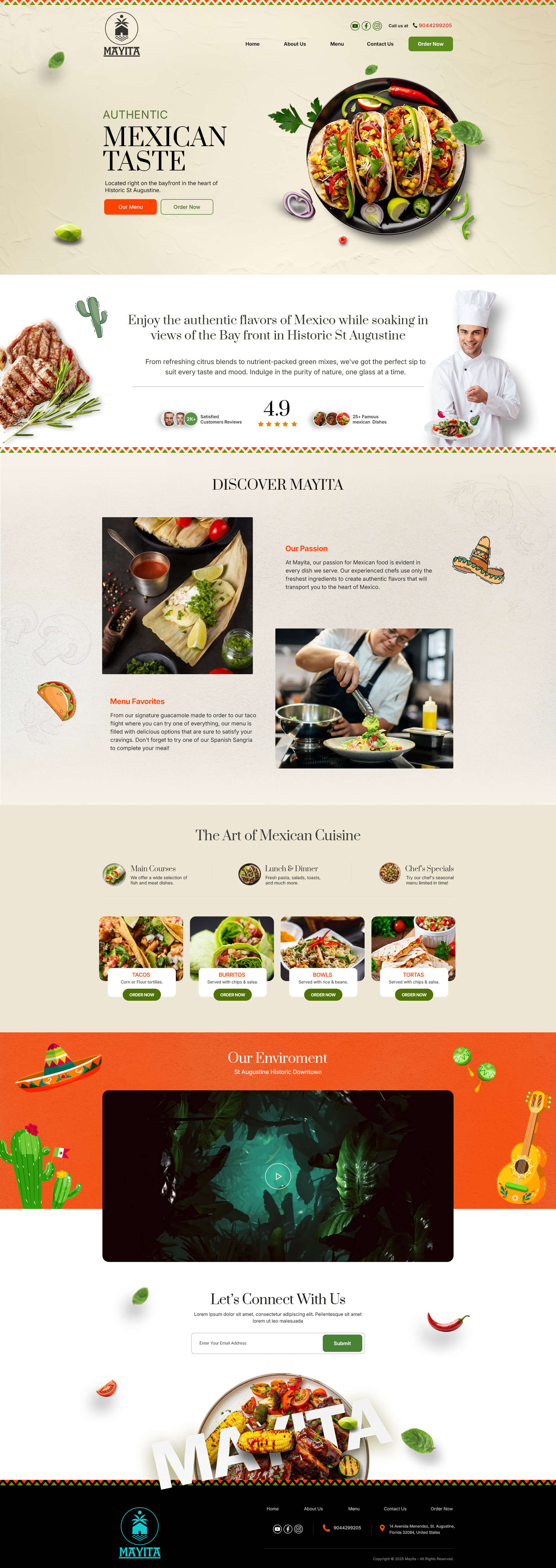 Mexican Restaurant Website design food and restaurant websites layout restaurant restaurant web design restaurant website restaurant website design restaurant website development ui user experience user interface ux web design website