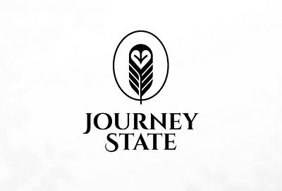 Journey State logo design animal bird body coach healing journey logo microdose mind owl psychedelic soul state wisdom