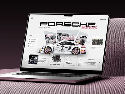 🏎️ Porsche Motorsport — Concept Website car hero landingpage porsche ui ux webdesign
