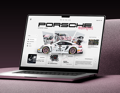 🏎️ Porsche Motorsport — Concept Website car hero landingpage porsche ui ux webdesign