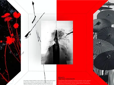 PHOTOGRAPHY CONCEPT WEB art branding concept contemporary japan culture female portrait fine art graphic design japan japanese woman landing page landing page exhebition minimalist photography ui ux web design woman