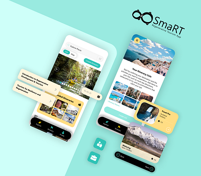 Smart Regenerative Tourism App design mobile app mobile application mobile application design tourism app design ui ui design ux design