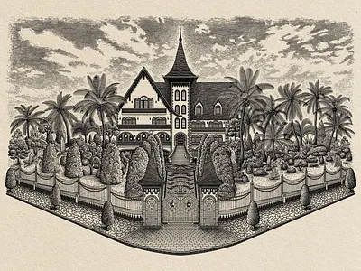 Castellan Family Full Castle Engraving Illustration badge design black and white illustration branding castle engraving drawing castle engraving illustration castle illustration design emblem design engraving illustration illustration old engraving vintage illustration