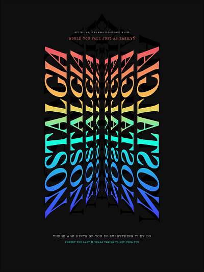 would you fall just as easily? graphic design love
