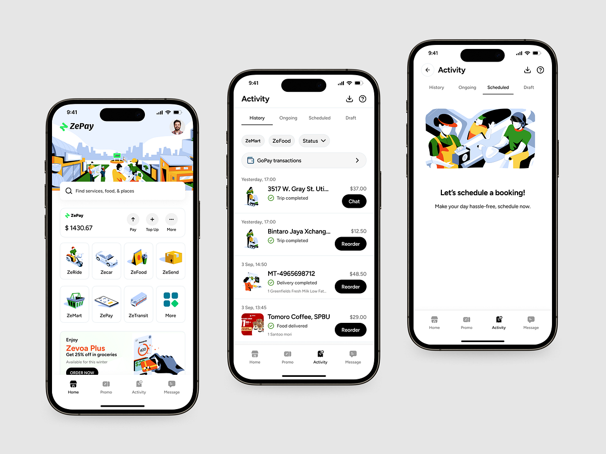 ZePay – Fintech Super App Design Image 2