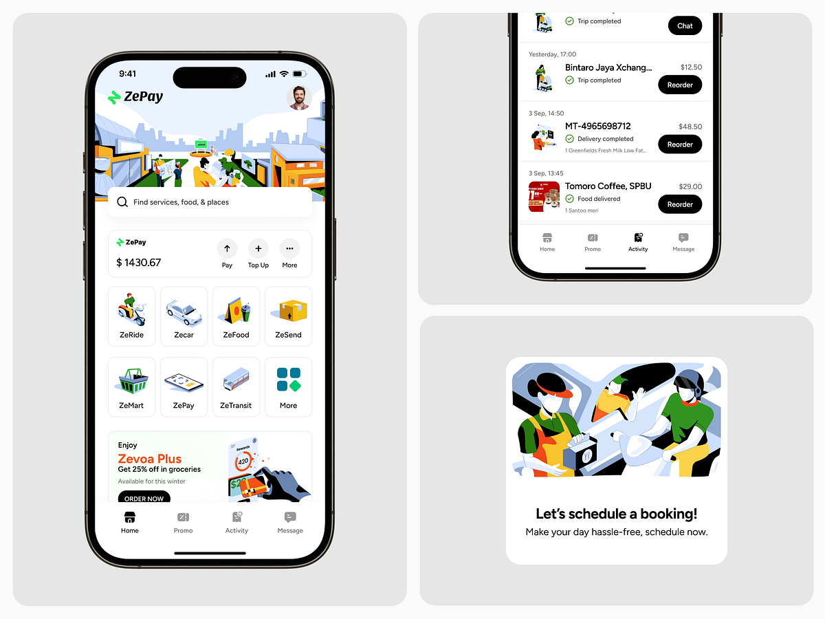 ZePay – Fintech Super App Design Image 1