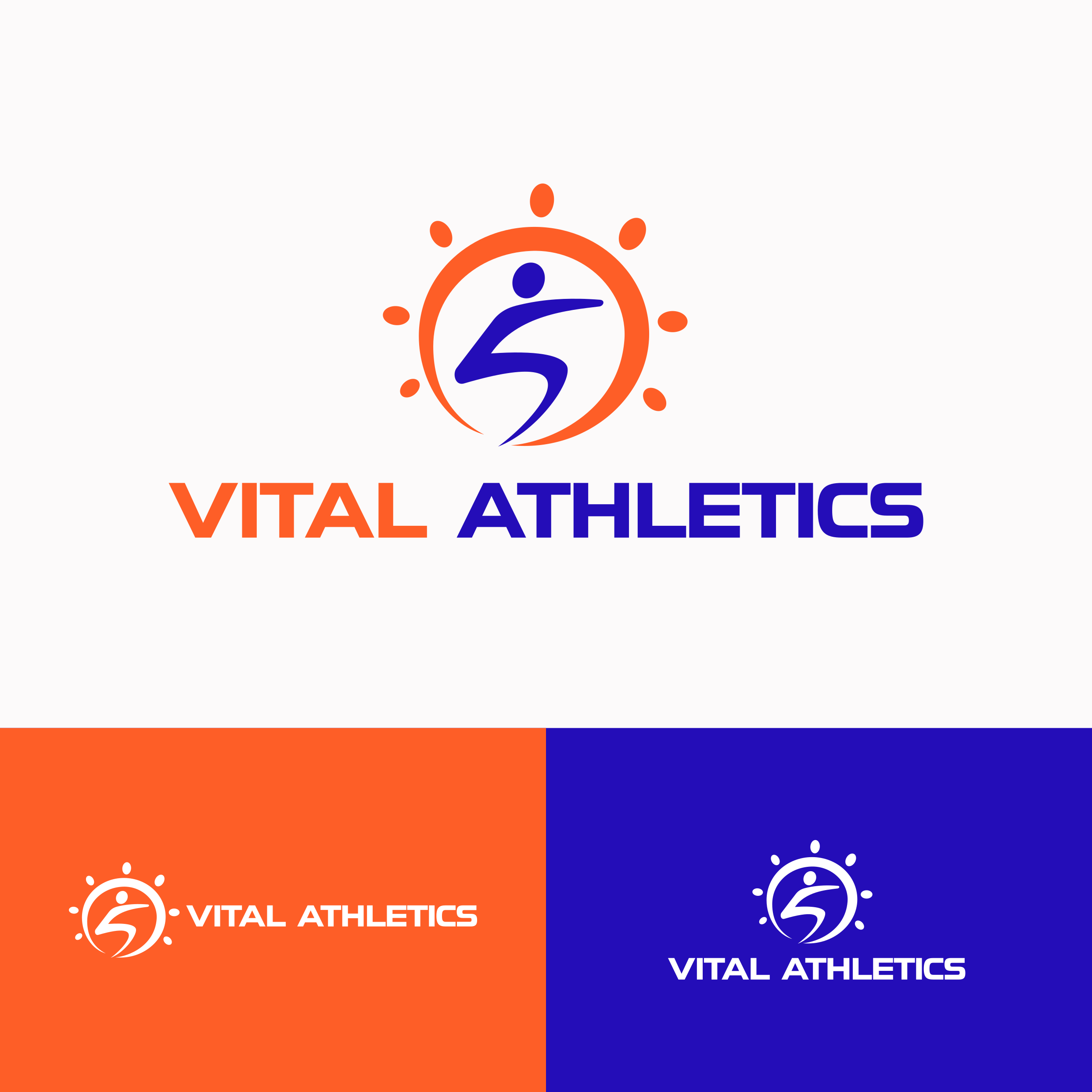 Logo Design for Vital Athletics branding commission design freelance work graphic design logo logo design logo design branding personal trainer personal training vector
