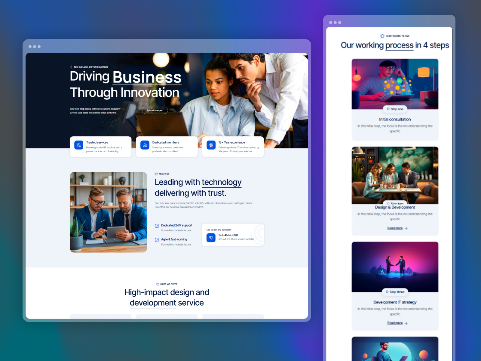 Example of Html & Css Web Design Development