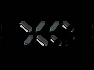 [ XO® ] x VI Direction x 3D 3d branding illustration minimal tech type typography visual