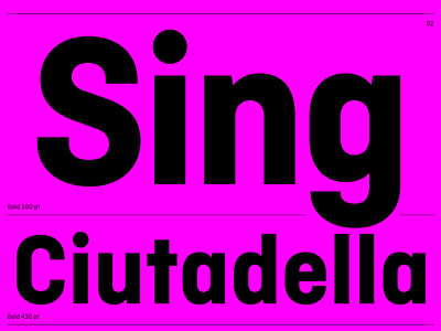 Ciutadella Typeface pink