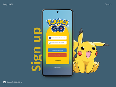 Daily UI #01 - Sign up graphic design ui