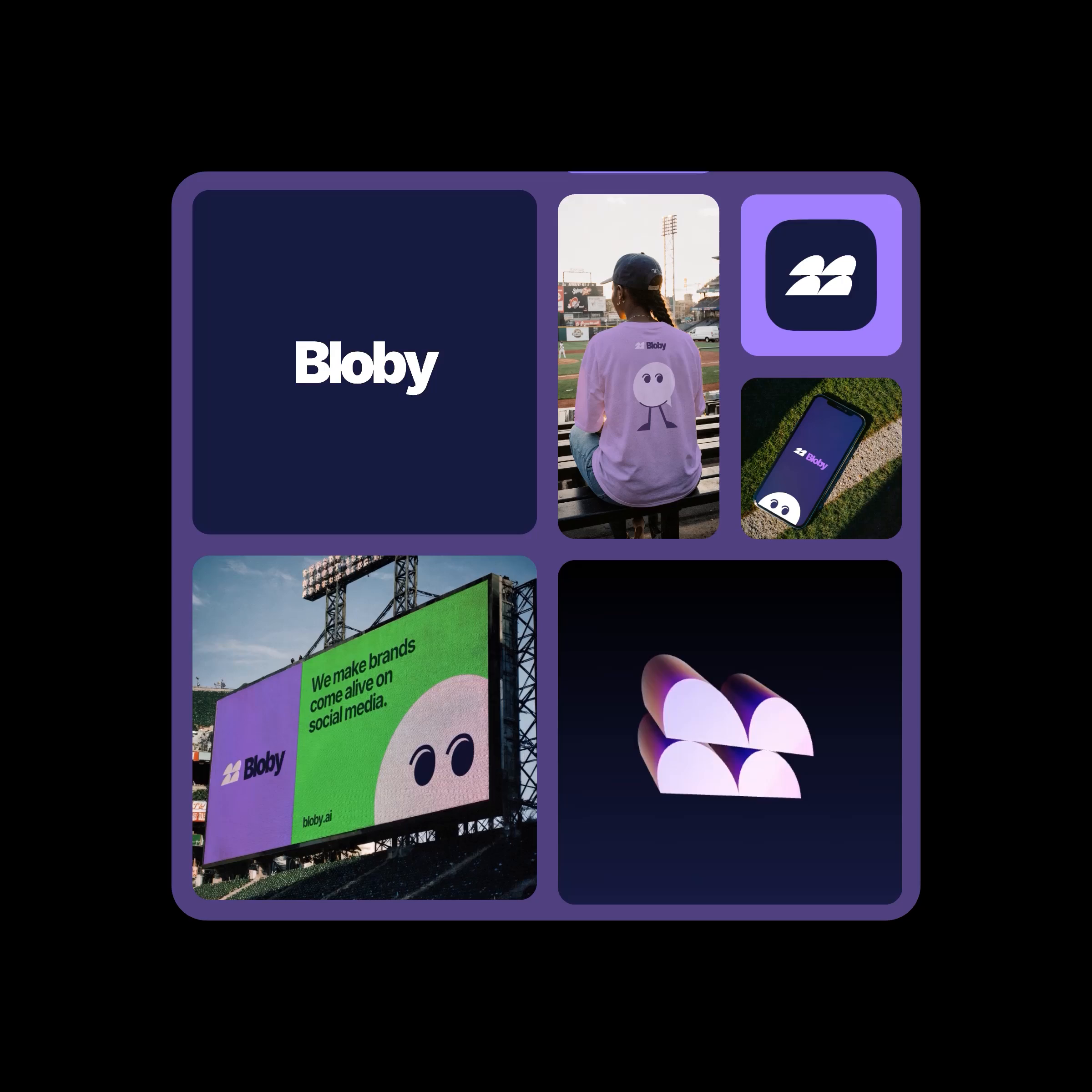 Example of Visual identity for social media tool