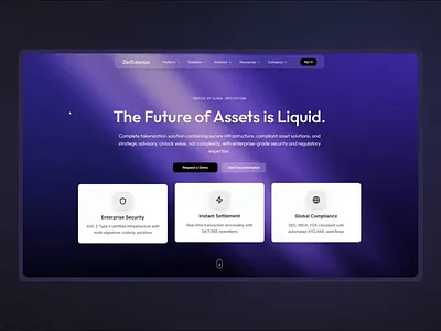 ZenTokenize – Asset Tokenization Platform assettokenization defi figmadesign fintech tokenization uidesign uiux web3design