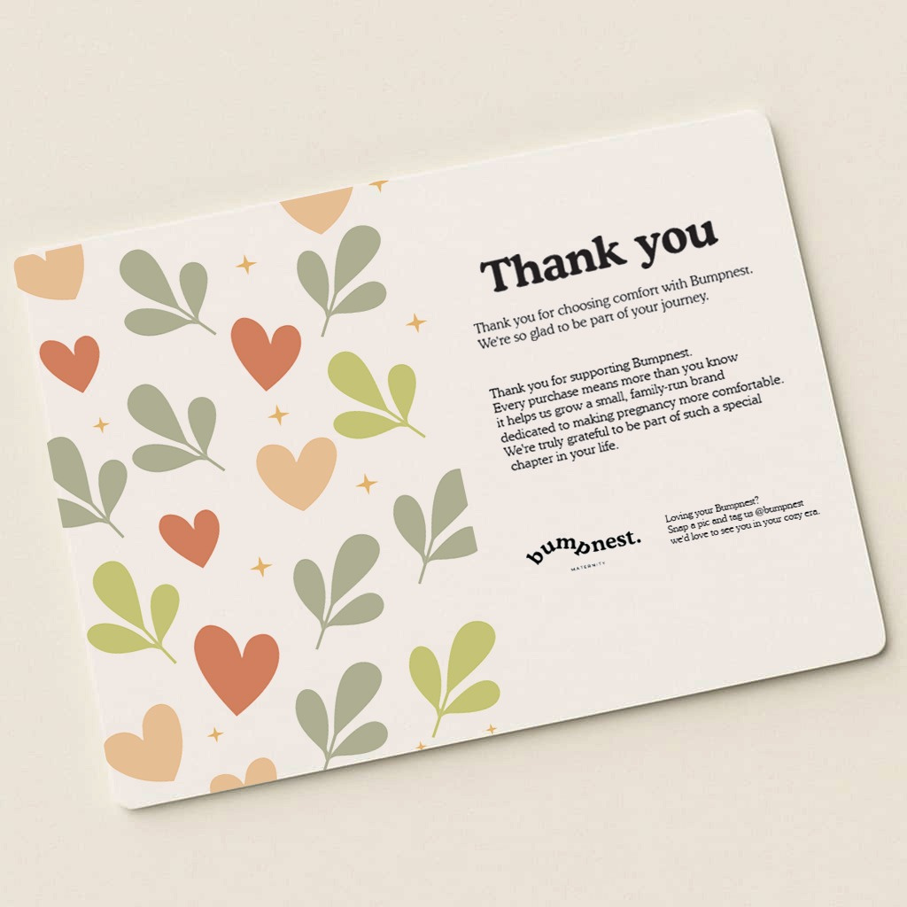 Example of Mailer Box And Thank You Card Design