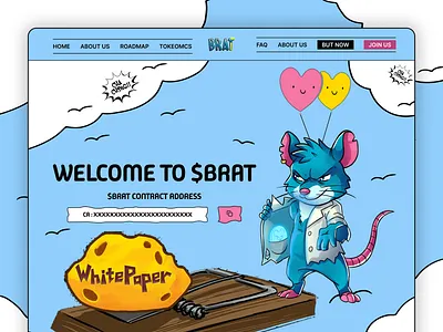 BRAT - Communit - Meme $brat brat dao burger crypto meme coin candlestick chart city sidewalk coin crypto meme coin devlog dropped meme meme coin memorial mouse roller skating perspective view pumpfuntoken roller skating solanamemecoin terms of service upload policy whimsical scene