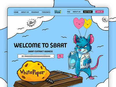 BRAT - Communit - Meme $brat brat dao burger crypto meme coin candlestick chart city sidewalk coin crypto meme coin devlog dropped meme meme coin memorial mouse roller skating perspective view pumpfuntoken roller skating solanamemecoin terms of service upload policy whimsical scene