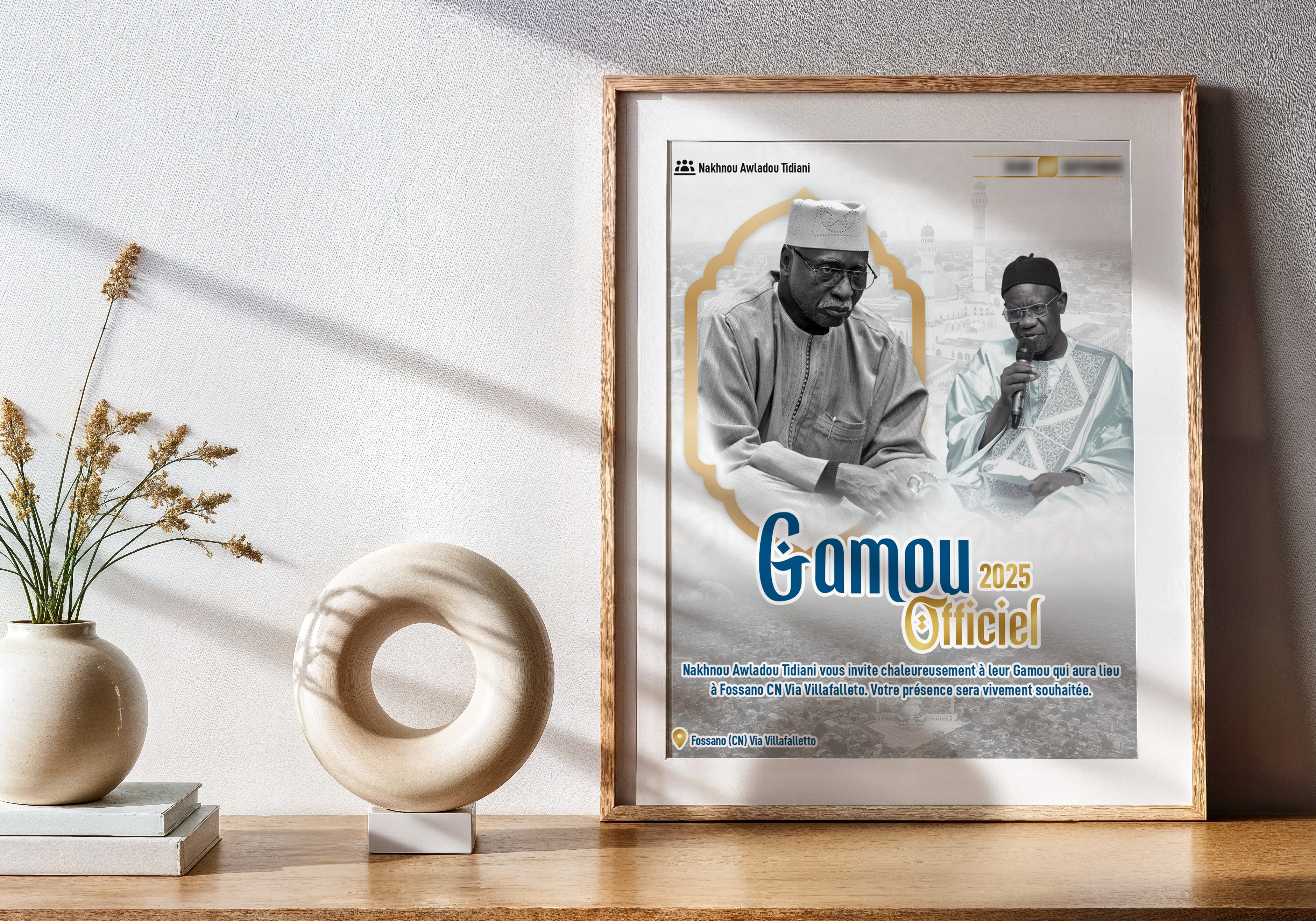 Gamou 2025 – Official Poster affiche tidiane affiche tijaane gamou gamou 2025 graphic design tidiane flyer tidiane poste