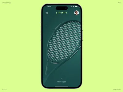 Tennis App 3d animation clean interface ios app iphone minimalism mobile app motion graphics new order simple spline startup stringer tennis tennis app ui uiux uxu