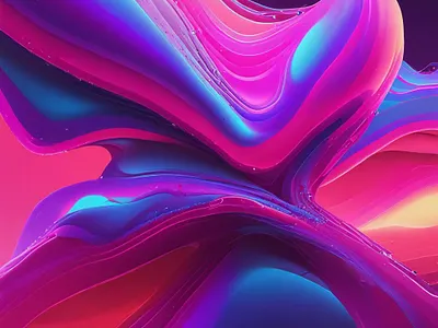 Neon Waves – Fluid Abstract Collection graphic design