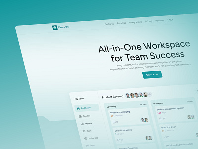 Flowence - Framer Landing Page enterprise design framer framer designer framer e framer expert green landing page light mode minimal website new no code premium saas landing page saas website sustainable trending web design webflow website website development