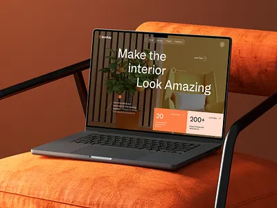 Modern Minimalist Interior Design branding ui