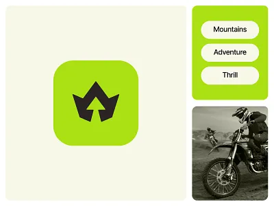 Adventure Brand's Logo adventure logo logo design modern mountain